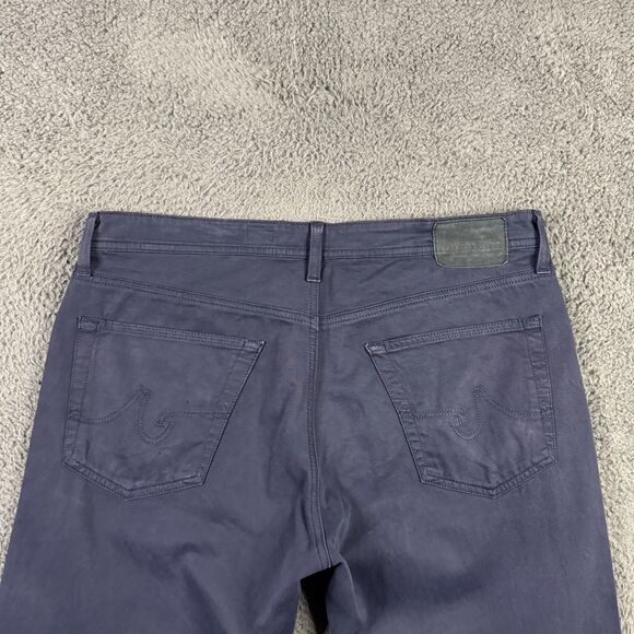 AG Adriano Goldschmied Pants Mens 34x34 Blue Protege Straight Leg Chino Preppy - Picture 9 of 16